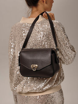 Сумка через плечо Azaro 3684 темно-коричневая