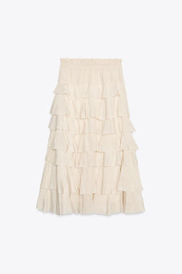 ZW COLLECTION MIDI SKIRT WITH RUFFLES