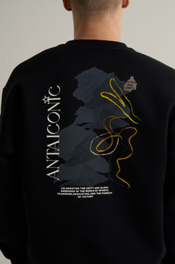 Свитшот Черный ICONIC Sweatshirt - Anta фото 6