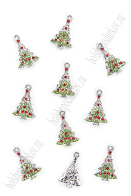 Подвеска металл "Ёлочка №2" (10 шт) SF-7343 1