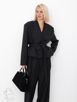 Сумка женская кожаная 0032VG black Vitelli Grassi