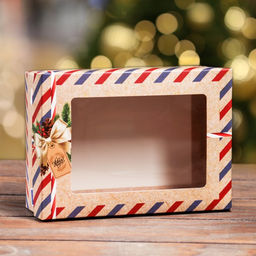 Цена за 5 шт. Коробка складная, крышка-дно, с окном Пусть сбываются мечты 21 х 15 х 7 см