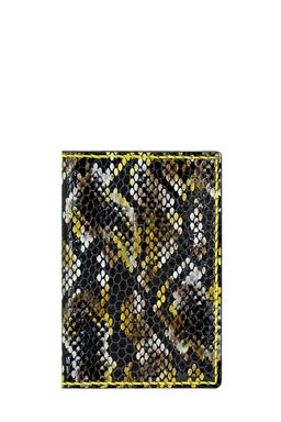 Обложка паспорта MK-9.55 черный+желтый