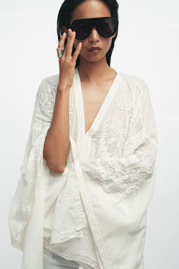 ZW COLLECTION CONTRAST MIDI DRESS - Zara фото 12