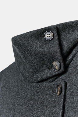 ABRIGO CORTO CUELLO SUBIDO / Gris vigor? - Zara фото 9