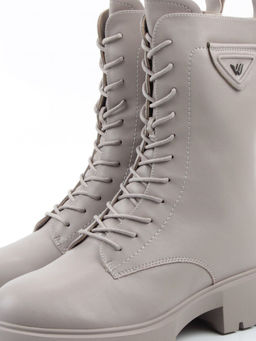 04-PAM366-3Z GRAY Ботинки зимние женские (натуральная кожа, 100% шерсть)