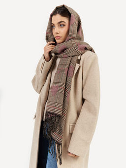 в составе ШЕРСТЬ  и КАШЕМИР Большой, мягкий, теплый  двусторонний палантин - Tantino фото 5