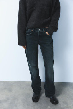 TRF WIDE-LEG MID-WAIST JEANS - Zara фото 9