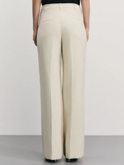 Брюки прямого кроя из хлопка и вискозы / Zarina  фото 4