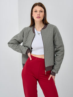 Бомбер стеганый на резинке OD-652-1 - Tantino фото 2