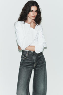 TRF EXTRA WIDE-LEG HIGH-WAIST JEANS - Zara фото 11