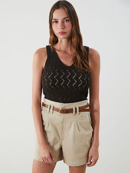 V Yaka Ajurlu Kad?n Triko Atlet