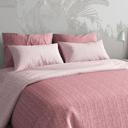 Наволочка 30х30см "Коралловое облако", с клапаном-запахом, перкаль 115г/м2, хлопок 100%, упаковка ПП 22х30см, "Домашняя мода" (Россия)