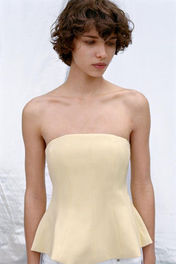 PEPLUM BANDEAU TOP