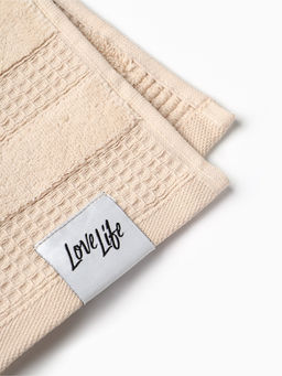 Полотенце вафельное LoveLife «Макан» 50×80 см, хлопок 100%, бежевое