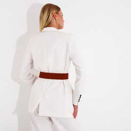 Ремень женский, ширина 5 см, на резинке, пряжка металл, цвет рыжий - Simaland фото 7