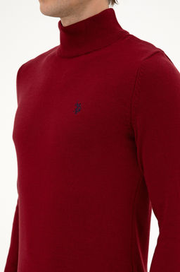 Erkek Slim Fit Boazl Bordo Basic Kazak - U.s. polo assn фото 7