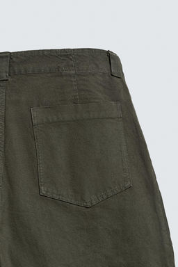 WASHED STRAIGHT-LEG TROUSERS - Zara фото 10
