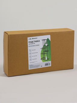 Подставка для цветов Greengo, 6 полок, 44×22×105 см, напольная, металл, тёмно-серая