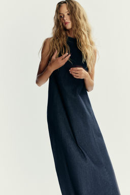 TRF HALTER DENIM DRESS - Zara фото 11