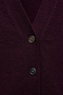 100% WOOL BASIC CARDIGAN - Zara фото 9