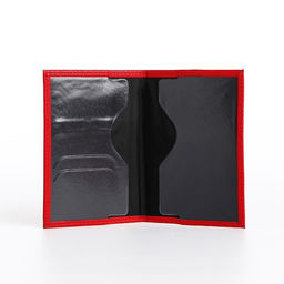 Подарочный набор, ремень с винтом, картхолдер на телефон, обложа для паспорта, футляр для очков, цвет красный - Simaland фото 8