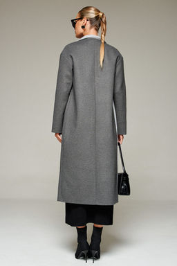 Пальто Beautiful Free 7014 серо-графитовый