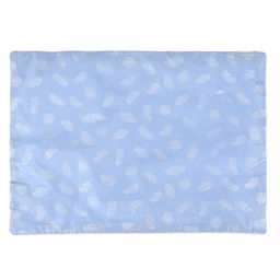 Наперник пуходержащий 50х35см Перышко на голубом, тик смесовый 135г/м2 (хлопок 80%, полиэстер 20%), на молнии, упаковка на картоне, Домашняя мода (Россия)  фото 4