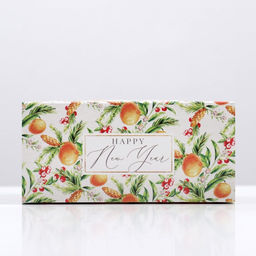 Цена за 5 шт. Коробочка для макарун «Новогодняя посылка» 12×5.5×5.5 см