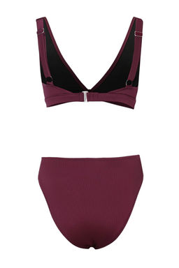 TRENDYOLMILLA Lacivert Ucgen Dokulu Regular Core Bikini Tak?m? TBESS25BT00004  фото 12