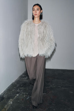 ZW COLLECTION FAUX FUR COAT