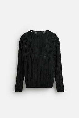 DECONSTRUCTED TEXTURED SWEATER - Zara фото 7
