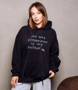 Худи #КТ706 (3), чёрный