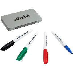 Набор принадлежностей для магнитно-маркерных досок Attache(губка,4 маркера)  фото 2