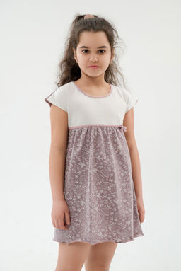 Ночная сорочка детская из кулирки Ярославна бабочка - Амадэль фото 4