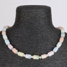 Бусы Берилл, Аквамарин, Морганит (Бразилия) 42 см +