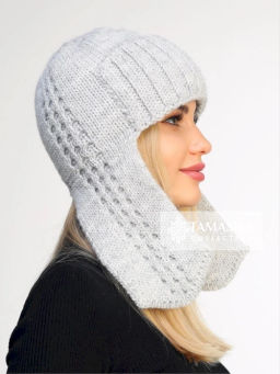 Шапка-ушанка Снежок