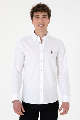 Erkek Beyaz Uzun Kollu Basic G_mlek Sepette S_rpriz _ndirim - U.s. polo assn фото 8