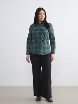 B?y?k Beden Ekose Kad?n Oduncu G?mlek