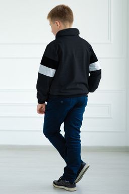 Толстовка подростковая из футера Оскар антрацит - Амадэль фото 6