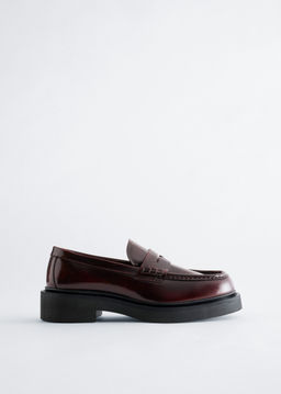 Mocasines de piel de suela gruesa