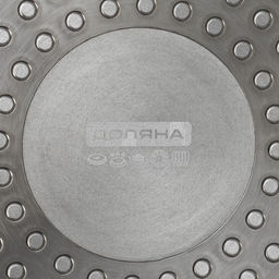 Сковорода Доляна Первый дом, d=28 см, h=8 см, кованый алюминий, индукция, чёрная фото 8