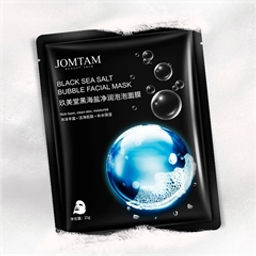 JOMTAM. Пузырьковая маска для лица с морской солью - Зеленая коробка фото 6