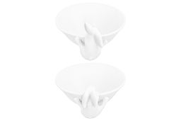 Набор 2 салатника Elan Gallery Кролики фарфор 175 мл 16×13×6,3 см  фото 14