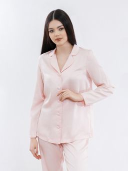 Пижама женская Lyocell (рубашка+брюки), цв. Розовый 42-50