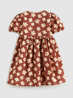 ?i?ekli F?rf?rl? K?z ?ocuk Elbise