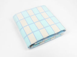 Одеяло байковое 80% 140*205 клетка цв. беж-гол-син (ВВТ)