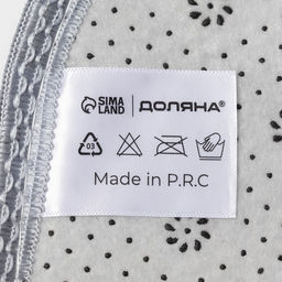 Коврик Доляна Пушистик, 40?56 см, серый  фото 6