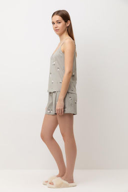 Е 20177/пыльно-оливковый,овечки на лугу пижама жен - Very neat фото 3