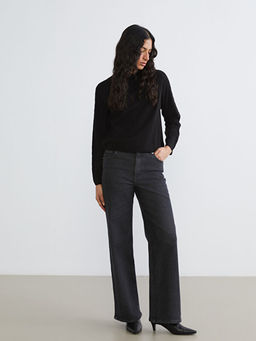 Wideleg Kad?n Jean Pantolon